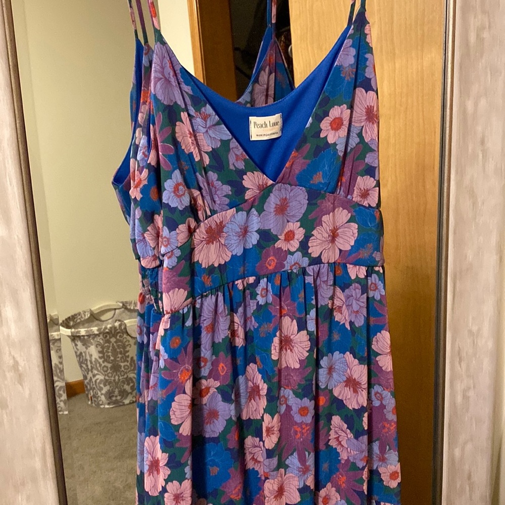 Flowered mini dress